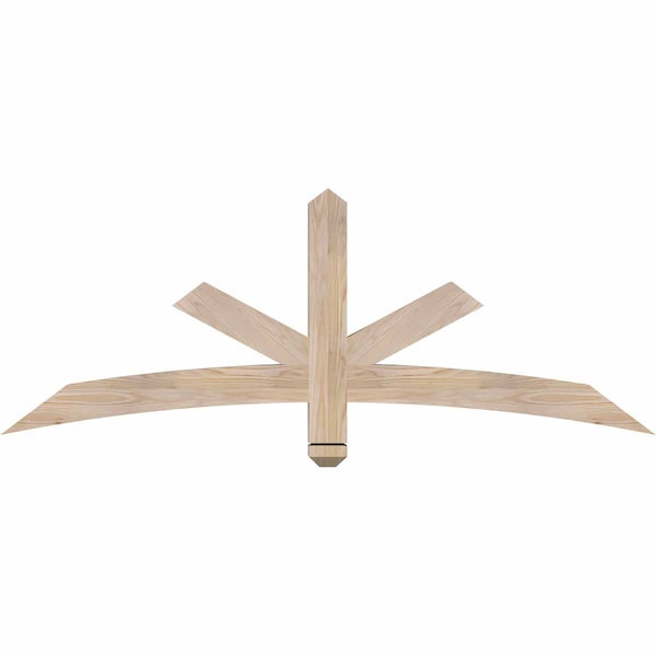Ekena Millwork Alberta Smooth Timber Gable Bracket, Douglas Fir, 60"W x 22"H x 3 1/2"D x 3 1/2"F, 9/12 Pitch GBW060X22X0404ALB00SDF - main